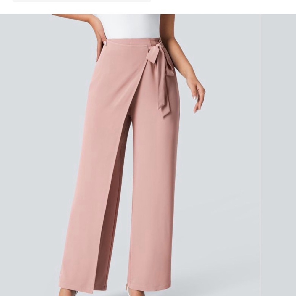 HALARA Blush Pink Women's Wrap Pants